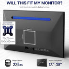 VIVO Dual Ultrawide Monitor Desk Mount, Heavy Duty Fully Adjustable Steel Stand, Holds 2 Computer Screens up to 38 inches and Max 10kg Each, Black, STAND-V038