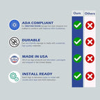 ADA CENTRAL SIGNS - 6" X4" Meeting Room Sign - ADA Compliant Tactile Graphics Grade 2 Braille Text Acrylic Wall Sign | Privacy, Interview, Room Name Sign for Schools, Hospitals, Offices, & Apartments