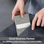 Business Card Holder with Ultra Slim Design, Business Card Case with Premium PU Leather, Suit Pocket Metal Card Holder for Women/Men, Magnetic Closure Quick Access Cards