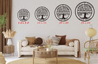 Metal Name Signs Personalized, Custom Tree of Life Signs, Custom Family Name Sign, Last Name Sign, Metal Wall Art, personalized wall decor, Personalized Wedding Gift