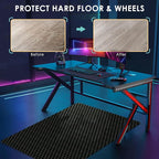 Vicwe Office Chair Mat for Hardwood Floor, 48" x 36" Chair Mats, Gaming Chair Mat for Hardwood, Easy Glide for Chairs, Multi-Purpose Floor Protector Desk Chair Mats for Home Office