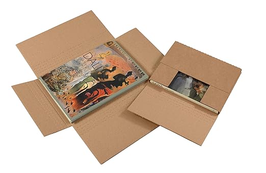 Tape Logic TLM1181K Easy-Fold Mailers, 11 1/8" x 8 5/8" x 1", Kraft (Pack of 50)