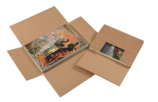Tape Logic TLM4BKK Easy-Fold Mailers, 17 1/8" x 14 1/8" x 2", Kraft (Pack of 50)