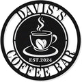 Personalized Coffee Bar Metal Sign, Custom Metal Coffee Sign, Coffee Metal Wall Art, customize coffee decor for coffee bar,coffee bar sign,Personalized Signs for Home,coffee wall decor