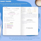 Clever Fox Self-Care Journal Pocket – Daily Reflection Notebook – Mental Health & Personal Development Planner, Meditation & Mood Log (Light Blue)