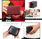 PRIVILLA 2 Pcs Credit Card Holder and business card holder，Sd Card Holder Each Has 26 Card Organizers, 2024 New Credit Card Holders book for Men and Women.