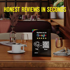 REVLIXI Google Review Stand (10 PCS)- Boost Reviews w/Reusable Google Review Tap Card Stand & QR Code Stand -No App, No Subscription-Android & iPhone Compatible -Boost Google Reviews for Online Growth