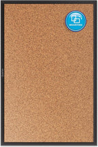 Quartet Cork Board, Bulletin Board, 5' x 3' Corkboard, Black Frame (2305B)