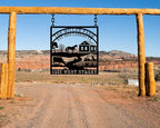 Custom Farmhouse Metal Sign | Personalized Last Name & Established Date Farm Scene Wall Art | Metal Farm Wall Art & Garden Decor | Unique Farmer Gift, Housewarming, or Ranch Decoration