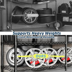 MilleLoom 4-Tier Metal Shelving Unit, Heavy Duty Storage Shelves Adjustable Garage Shelf, Easy Assembly, for Basement, Kitchen & Pantry Room Organization, 13.8" D x 60" W x 59.5" H