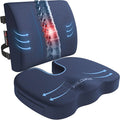 FORTEM Seat Cushion, Office Chair Cushion, Lumbar Support Pillow for Office Chair, Memory Foam Sciatica Coccyx Tailbone Pressure Pain Relief, Car Sitting Pad, Washable Non Slip