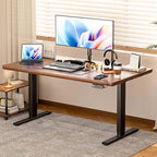 BIZUM Standing Desk Frame Dual Motor, Standing Desk Legs Up to 47.2", Computer Memory Desk Adjustable Table Legs with USB Ports for Home and Office, Black Frame Only