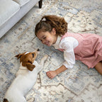 GENIMO 2x5 Runner Rugs for Hallway, Machine Washable Non Slip Vintage Rugs, Low Pile Lightweight Soft Print Rug for enrtyway, Corridor, Home, Office, Kitchen, Mint Sage