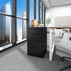 OPTYMIRA Metal File Cabinet with Drawer Heavy Duty Home Office Steel Vertical Filing Lockable Cabinets for Legal/Letter Size,Assembly Required