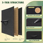 WLIVE Tall Dresser for Bedroom, Fabric Dressers Storage Tower, Dresser & Chest of Drawers Organizer Unit with 11 Drawers, Storage Cabinet, Hallway, Closets, Steel Frame, Wood Top, Charcoal Black