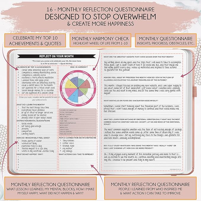 2025-2026 Planner Weekly and Monthly | 16-Month Life Planner to Increase Focus & Productivity | Reduce Overwhelm & Achieve Your Biggest Goals | Include Gift Box & Stickers | Sep 2025-Dec 2026