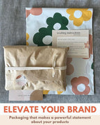 Poly Mailers 6 x 9 Inch - 100 pack Biodegradable Shipping Bags for Stationery and Small Accessories - Impack Self-Seal Waterproof Thick Mailing Envelope for Small Items - Daisy Multi