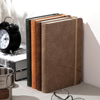 CAGIE Lined Journal for Men Women, Tree Growth Ring Leather Bound Journal Notebook, 256 Pages 100 GSM Journals for Writing, A5 Hardcover Journaling Notebooks for Work, Note Taking