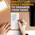 SpaceAid PlannerNeat To Do List Planner, Daily ToDo Checklist Notepad Organizer Productivity System Planners Notebook for Office Work Supplies (50 Cards, White)