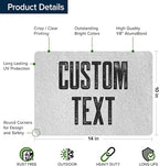 Custom Sign, Custom Street Sign, 11 Font Colors, 13 Font Styles, 4 Hole Options, 22 Sizes, 10x14 Inches, Rust Free DiBound, Fade Resistant, Made in USA by My Sign Center (Concrete)