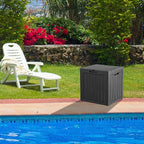 Yardgrace 30 Gallon Waterproof Outdoor Storage Box - All-Weather Deck Box for Patio & Pool, Lockable Resin Patio Deck Box with UV Protection, Matte Black