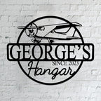 Personalized Metal Airplane Wall Art, Airplane Name Sign, Customized Pilot Name Sign, Airplane Hangar Sign Decor, Aviation Home Office Decor, Large Outdoor Decor, Pilot Gifts, Aircraft Lovers Gift