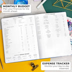 Clever Fox Planner Pro Premium – Luxurious Weekly & Monthly Planner with Budget Organizer for Productivity & Goals, Undated, A4 (Navy Blue)
