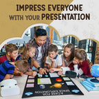 White Tri-Fold Presentation Board 28" X 40" Corrugated Tabletop Display Exhibition Board Lightweight and Portable with Smooth Surface Great for School Projects and Business presentations - by Emraw