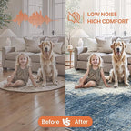 GENIMO Washable Area Rugs for Living Room, 10x12 Modern Non Slip Rugs, Low Pile Lightweight Soft Print Rug for Bedroom, Dining Room, Home Office, Washed Slate Blue