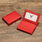 Leather Business Card Case Holder for Men & Women, Italian Calfskin