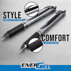 Pentel EnerGel RTX Liquid Gel Pens, Medium (0.7mm), Red Ink, 4-pk (BL77PF4B)