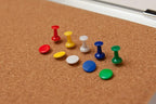 Cork Board Set for Wall - Bulletin Board Corkboard 18 x 24 in with 10 Thumb Tacks - Wall Hanging Pin Board Message Board Tack Board Organizer for Home, Office, Desk and Cubicle (18x24 Vertical)