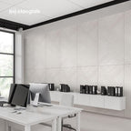 Olanglab Peel and Stick Wall Panels 4 Pack, 47.2 x 23.6 per Wall Panels, Acoustic Wall Panels, Sound Absorbing Wall Art for Home Studio and Office, Light Ash Wood Pattern, Geometric Lines