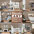 Avana Acoustic Wood Wall Panels – 94.4 X 12.6 Inch White Oak Acoustic Panels 4 PCs – Wall Panels For Interior Wall Decor For Homes, Offices, Studios – Sturdy And Durable Wood Panels For Wall