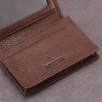 Leather Business Card Case Holder for Men & Women, Italian Calfskin