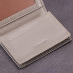 Leather Business Card Case Holder for Men & Women, Italian Calfskin