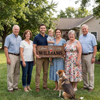 Custom Family Name Sign | Personalized Wooden Wedding Gift | Rustic Last Name Wood Plaque | Established Date Sign |Аnniversаrу (Williams)