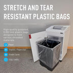IDEAL Maintenance Combo Pack AC0920H Heavy-Duty Shredder Bags 20”x47”, Case of 80, 40-Gallon, Gusseted+ High-Cling Lubricating Shredder Oil 4x1-Pint Bottles, IDEACCED21/4H. Fits 2503/2604/3104/3105