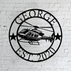 Personalized Metal Airplane Wall Art, Airplane Name Sign, Customized Pilot Name Sign, Airplane Hangar Sign Decor, Aviation Home Office Decor, Large Outdoor Decor, Pilot Gifts, Aircraft Lovers Gift
