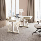 EUREKA ERGONOMIC Electric Standing Desk with Dual Drawers,63 Inches Height Adjustable L-Shaped Office Desk,Sit Stand Desk Ergonomic Executive Desk Computer Workstations with Monitor Stand,Right/White