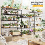REIBII 75''H Storage Shelves Metal Shelving Unit, 6 Tier Wire Shelving for Pantry Shelves Adjustable 1200LBS Garage Shelving Heavy Duty Storage Rack for Kitchen Garage, 35.4''W*75''H*15.7" D