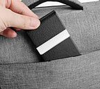 DMFLY Business Card Holder with Ultra Slim Design, Business Card Case with Premium PU Leather, Suit Pocket Metal Card Holder for Women/Men, Magnetic Closure Quick Access Cards, Small and Easy to Carry