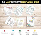 Mindfulness Therapy Game: Teaches Social Skills, Self Care & More for Kids, Teens & Adults. 50 Cards