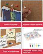 PAPERPAL 280 Assorted Color Push Pins for Cork Board, Colorful Thumb Tacks for Wall Hangings, Pushpins for Office School & Personal Use, Standard Size Push Pin Tacks