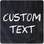 Custom Sign, Custom Street Sign, 11 Font Colors, 13 Font Styles, 4 Hole Options, 22 Sizes, 18x18 Inches, Rust Free DiBound, Fade Resistant, Made in USA by My Sign Center (Chalkboard Black)