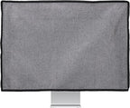 kwmobile Dust Cover for 24-26" Monitor - Linen Monitor Display Protector - Protect Your Computer Screen - Dark Grey