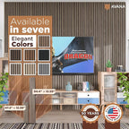 Avana Acoustic Wood Wall Panels – 47.2 X 12.6 Inch Walnut Acoustic Panels 2 PCs – Modern Wall Panels For Interior Wall Decor for Homes, Offices, Studios – Sturdy And Durable Wood Panels For Wall