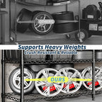 MilleLoom Metal Storage Shelves 4-Tiers, 60" H Wire Shelving Units Heavy Duty 265LBS Loads per Shelf, Adjustable Standing Wire Rack Shelf, for Home Office Pantry Room Basement,71" W x 15.7" D