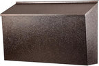 KYODOLED Wall-Mount Mailbox, Large Capacity Mail Box, Galvanized Steel Rust-Proof Metal Post Box, Mailboxes for Outside,15.7"x9.9"x4.9" Bronze