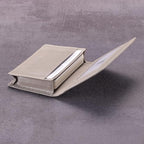 Leather Business Card Case Holder for Men & Women, Italian Calfskin